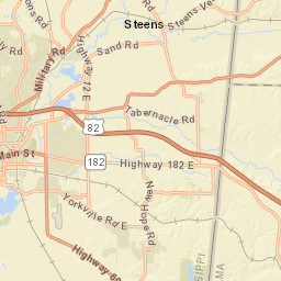 797 Lost Lake Hills Rd Columbus MS Street Map