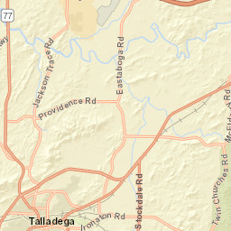 1-57 West Battle Street, Talladega, AL Street Map