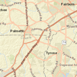 100 Castle Hill, Tyrone, GA 30290, USA Street Map