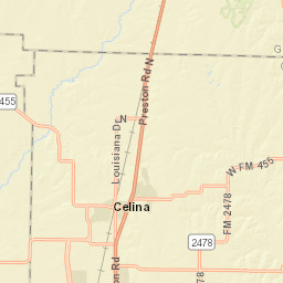 12900-14098 County Road 7, Celina, TX Street Map