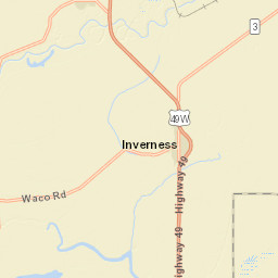 Inverness MS 38753 America Street Map
