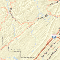 Johns Road, Adger, AL 35006, USA Street Map