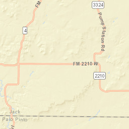 Bartons Chapel Road East, Jacksboro, TX Street Map