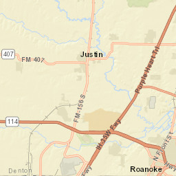 10134 Sam Reynolds Road, Justin, TX Street Map
