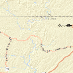 2364 Sanford Road, Alexander City, AL Street Map