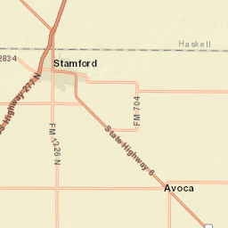 100-198 West McHarg Street, Stamford, TX  Street Map