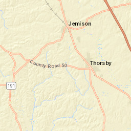 Highway 3, Thorsby, AL 35171, USA Street Map