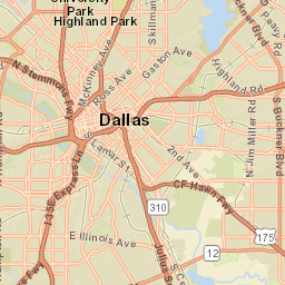 100-144 N Houston St Dallas TX Street Map