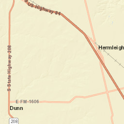 3842-3998 Texas 208 Snyder TX 79549 Street Map