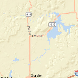 1080 South Lakeview Drive, Gordon, TX Street Map