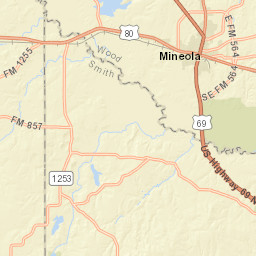 U.S. 80, Mineola, TX 75773, USA Street Map