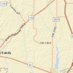 3675 White Oak Road, Big Sandy, TX  Street Map
