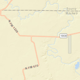 Ranch Road 1229, Colorado City, TX Street Map