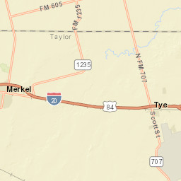 1201-1299 North 6th Street Merkel TX Street Map