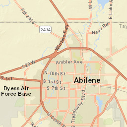 McMurry University 1649 War Hawk Way Abilene TX Street Map