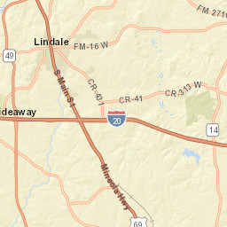 15600-15634 Regian Drive, Lindale, TX Street Map