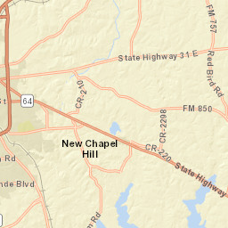 14044-14210 Bradshaw Road, Tyler, TX Street Map