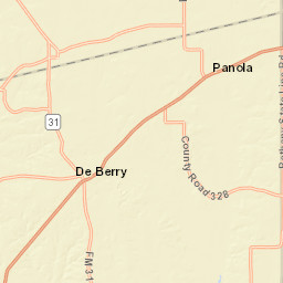 505 Farm to Market 9, De Berry, TX Street Map