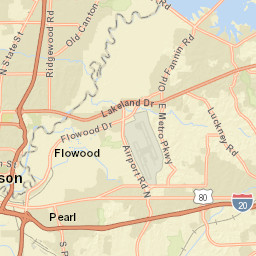 1525-1531 Brobridge Drive, Jackson, MS Street Map