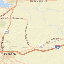 123 Pole Bridge Road, Brandon, MS 39042 Street Map