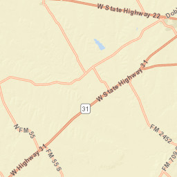 Highway 31, Purdon, TX 76679, USA Street Map