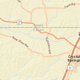 New Zion Road, Crystal Springs, MS 39059 Street Map