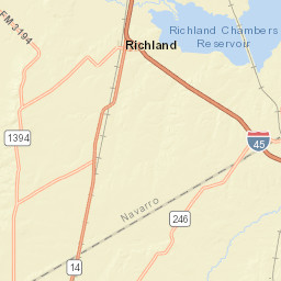 N Fwy Service Rd Richland TX 76681 Street Map