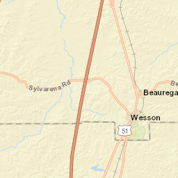 Timberlane Rd, Wesson, MS 39191, Street Map