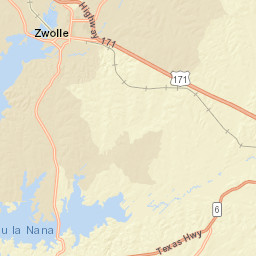 6589-6631 Louisiana 1216, Zwolle, LA Street Map