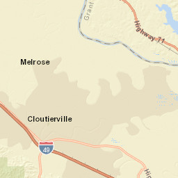 3384-3876 U.S. 71, Montgomery, LA Street Map