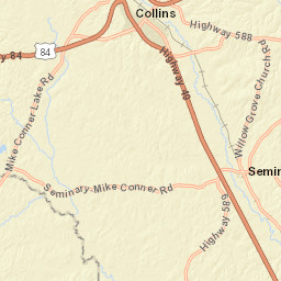 Seminary-Mike Conner Road Seminary MS Street Map