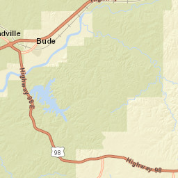 U.S. 98, Homochitto National Forest, Meadville Street Map