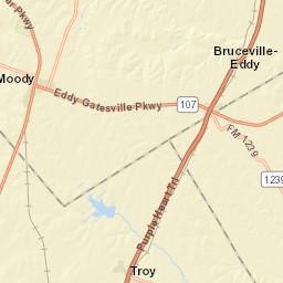 10712-11970 Vaughn Rd Troy TX Street Map