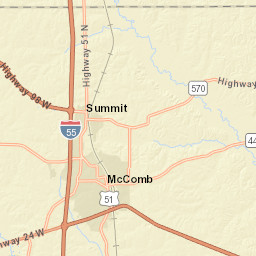 1000-1026 Holden Rd McComb MS Street Map