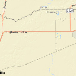 Ronald Reagan Highway, DeRidder, LA Street Map