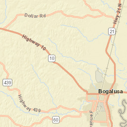 57521-57549 Louisiana 10, Bogalusa, LA Street Map
