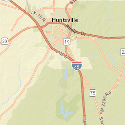 Interstate 45 Huntsville TX 77340 America Street Map