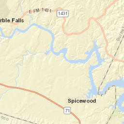 County Road 343, Marble Falls, TX 78654 Street Map