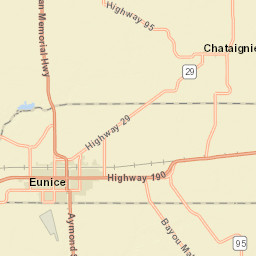 Louisiana 95, Eunice, LA 70535, USA Street Map