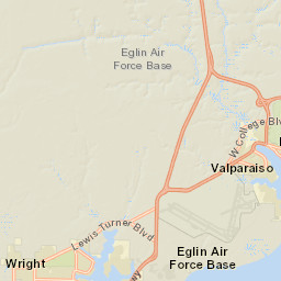 1701 Florida 85, Northwest Florida Regional Airport Street Map