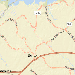 12607 West Washington Street, Burton, TX Street Map