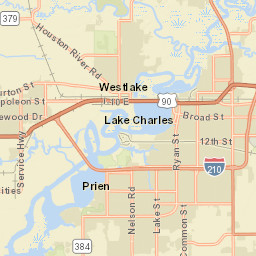 U.S. 90, Westlake, LA 70669, USA Street Map