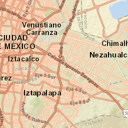 Mexico City, Mexico Street Map