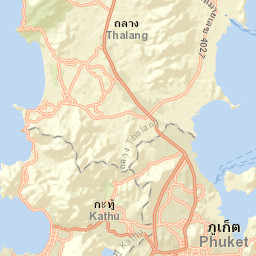 Phuket, Thailand Street Map