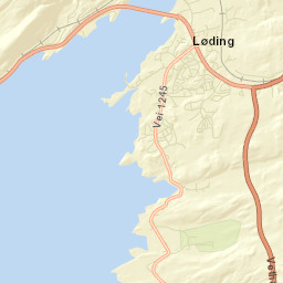 Løding Street Map