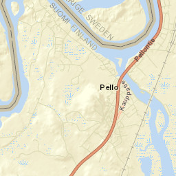 Pello Street Map