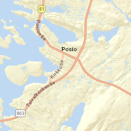 Posio Street Map
