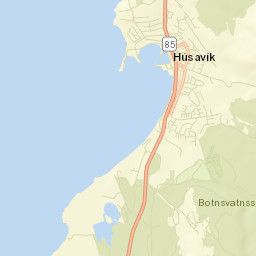 Húsavík Street Map
