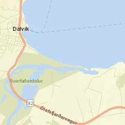 Dalvík Street Map