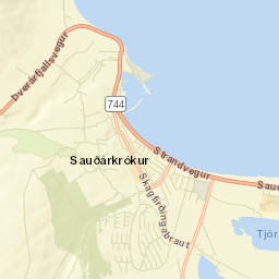Sauðárkrókur Street Map